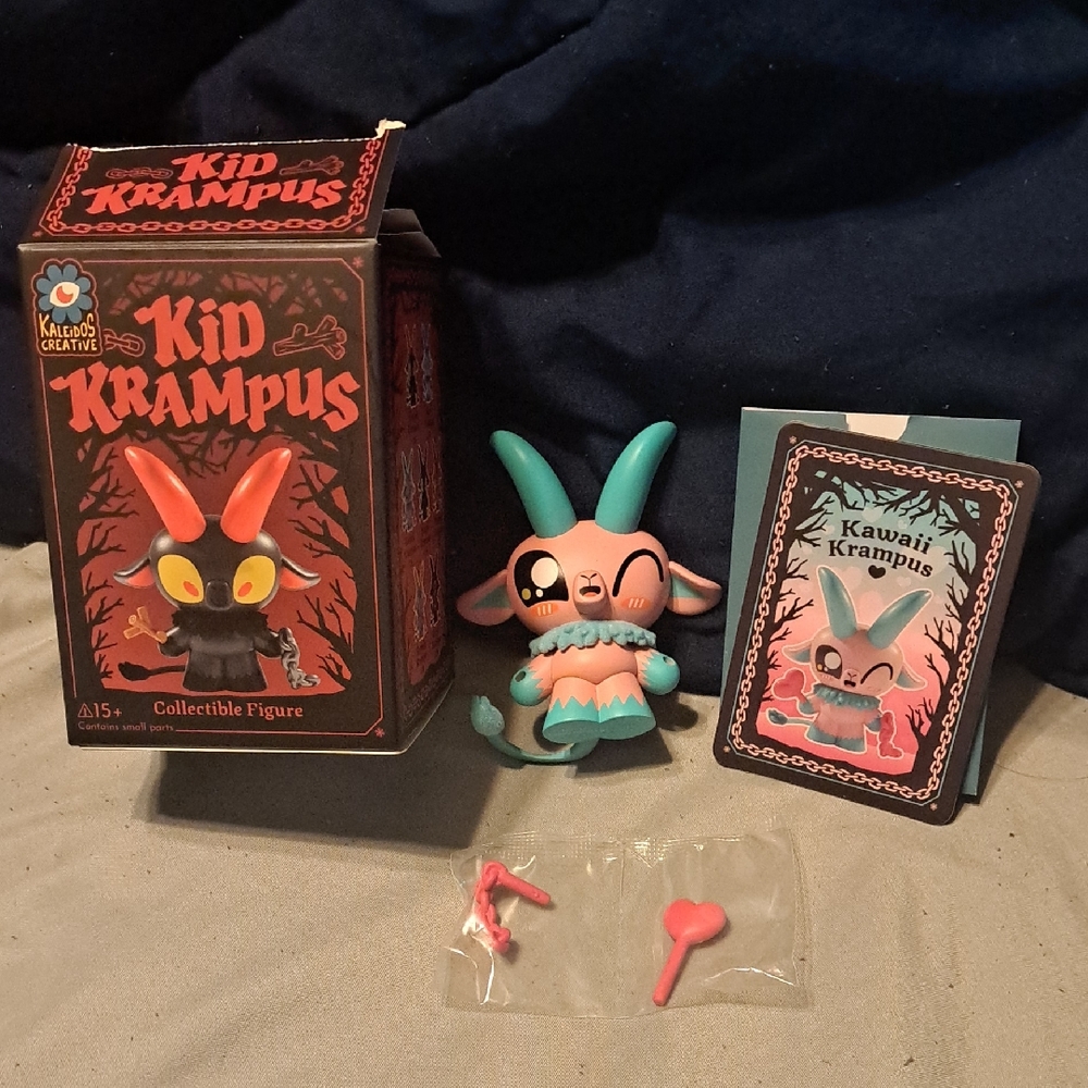 Kid Krampus Collectible Figure - Pink and Teal